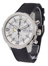 Shop IWC Aquatimer Chronograph White Dial Black Rubber Strap Watch for Men - IW376801 in USA