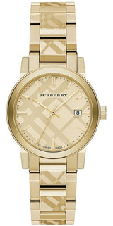 Burberry The City Gold Dial Gold Steel Strap Watch for Women - BU9145 Buy Now By Burberry