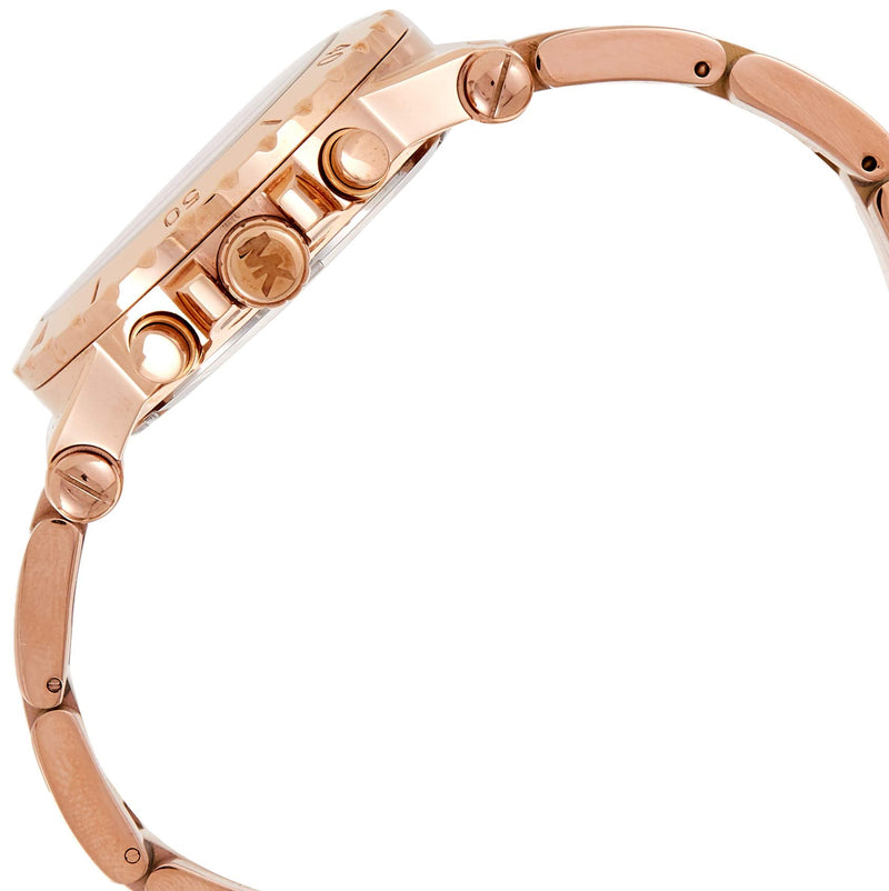 Shop Michael Kors Dylan Rose Gold Dial Rose Gold Steel Strap Watch for Women - MK5314 in USA