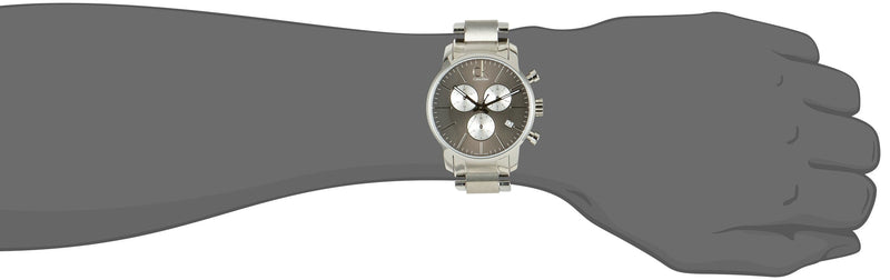 Shop Calvin Klein City Chronograph Black Dial Silver Steel Strap Watch for Men - K2G2714X in USA