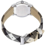 Burberry The City Nova White Dial Checked Brown Leather Strap Watch for Men - BU9357 Buy Now By Burberry