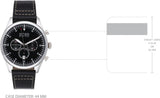 Hugo Boss Pioneer Chronograph Black Dial Black Leather Strap Watch For Men - 1513708 Buy Now By Hugo Boss