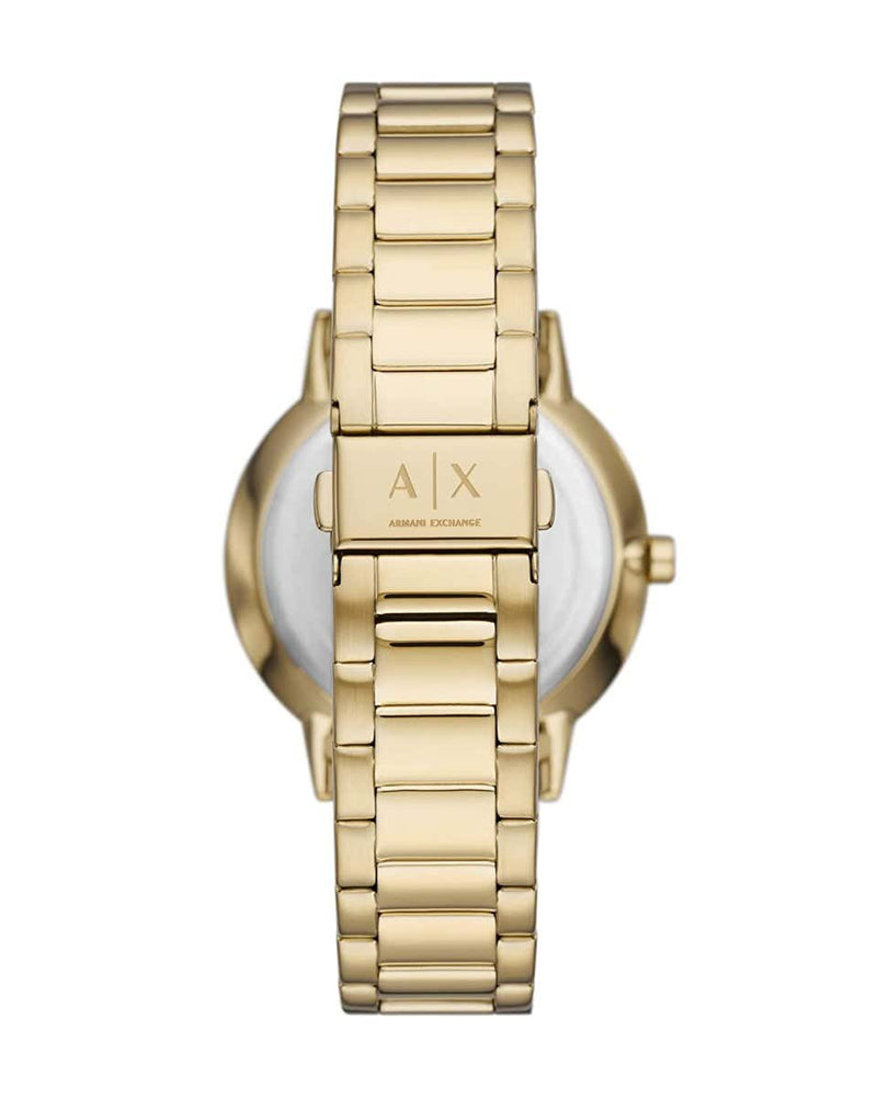 Armani Exchange Cayde Chronograph Black Dial Gold Steel Strap Watch for Men - AX2747 Buy Now By Armani Exchange