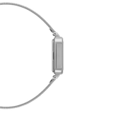 Daniel Wellington Quadro Studio Black Dial Silver Mesh Strap Watch For Women - DW00100522