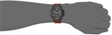 Guess Rigor Analog Black Dial Brown Leather Strap Watch For Men - W0040G8 Buy Now By Guess