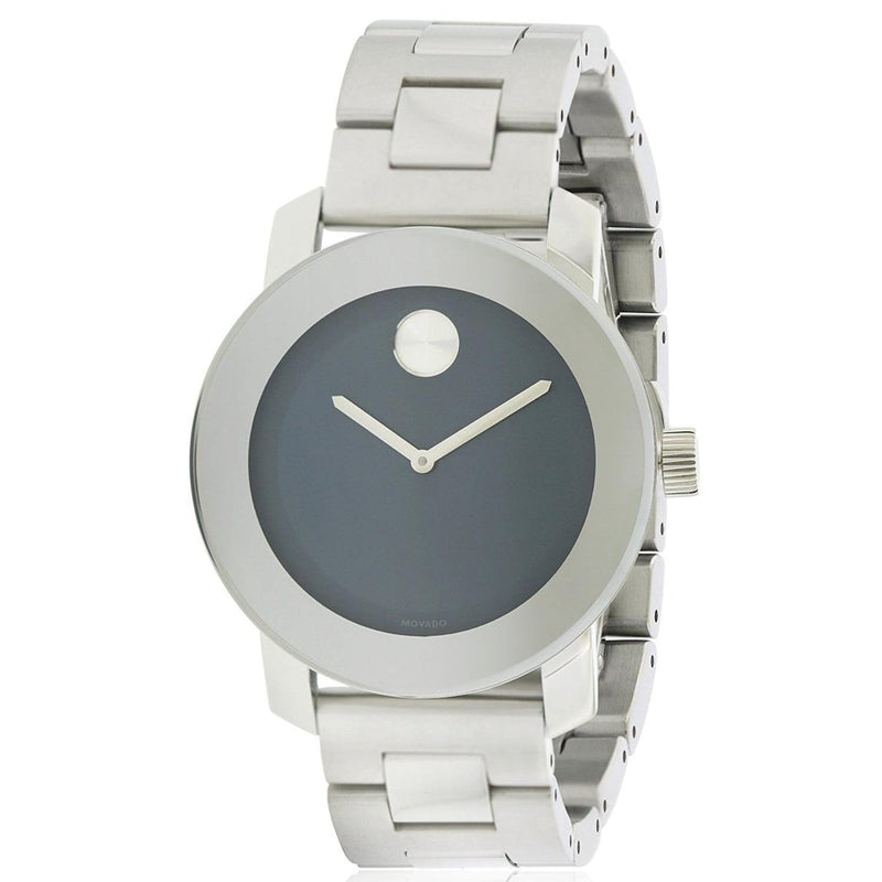 Shop Movado Bold Blue Dial Silver Steel Strap Watch for Women - 3600396 in USA