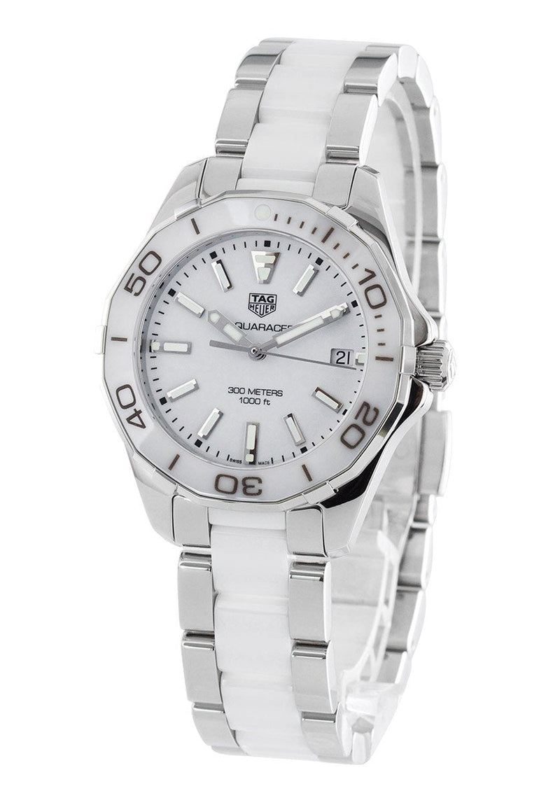 Shop Tag Heuer Aquaracer White Dial Watch for Women - WAY131B.BA0914 in USA