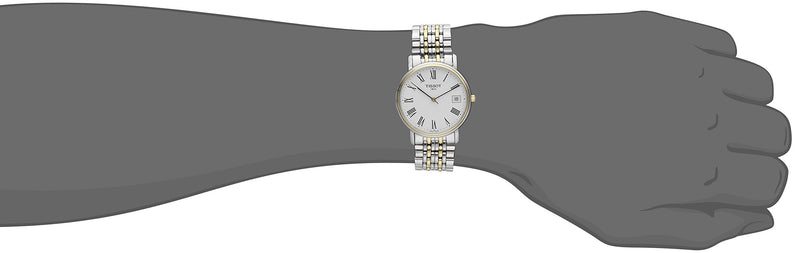 Tissot T Classic Desire White Dial Two Tone Watch For Men - T52.2.481.13 Buy Now By Tissot