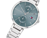 Shop Tommy Hilfiger Angela Blue Dial Silver Steel Strap Watch for Women - 1782126 in USA
