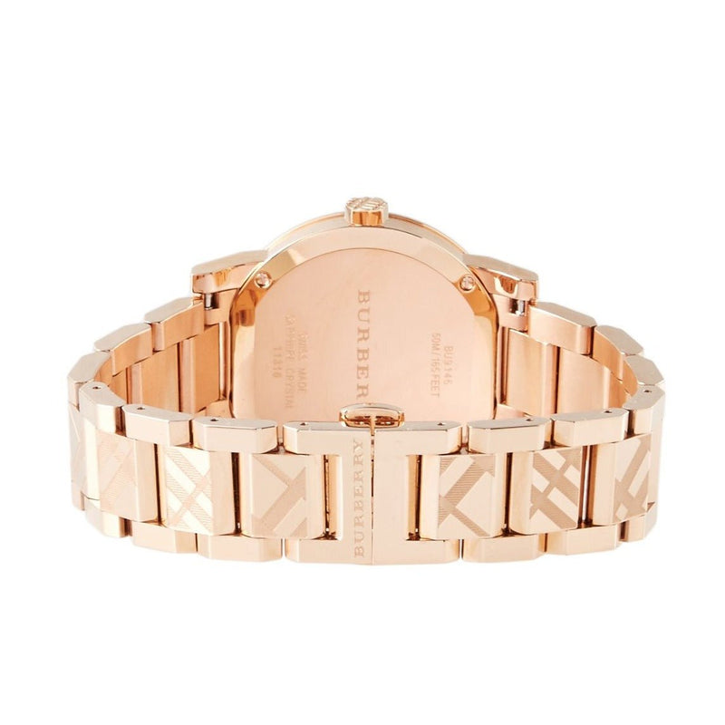 Burberry The City Rose Gold Dial Rose Gold Steel Strap Watch for Women - BU9146 Buy Now By Burberry