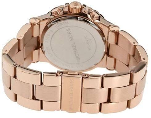 Michael Kors Bel Aire Blue Dial Rose Gold Steel Strap Watch for Women - MK5410 Buy Now By Michael Kors