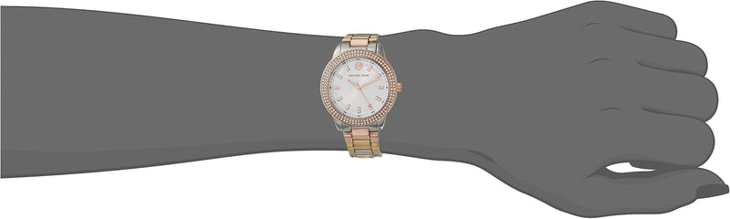Michael Kors Tibby Three Hand Crystals Silver Dial Two Tone Steel Strap Watch for Women - MK4576 Buy Now By Michael Kors