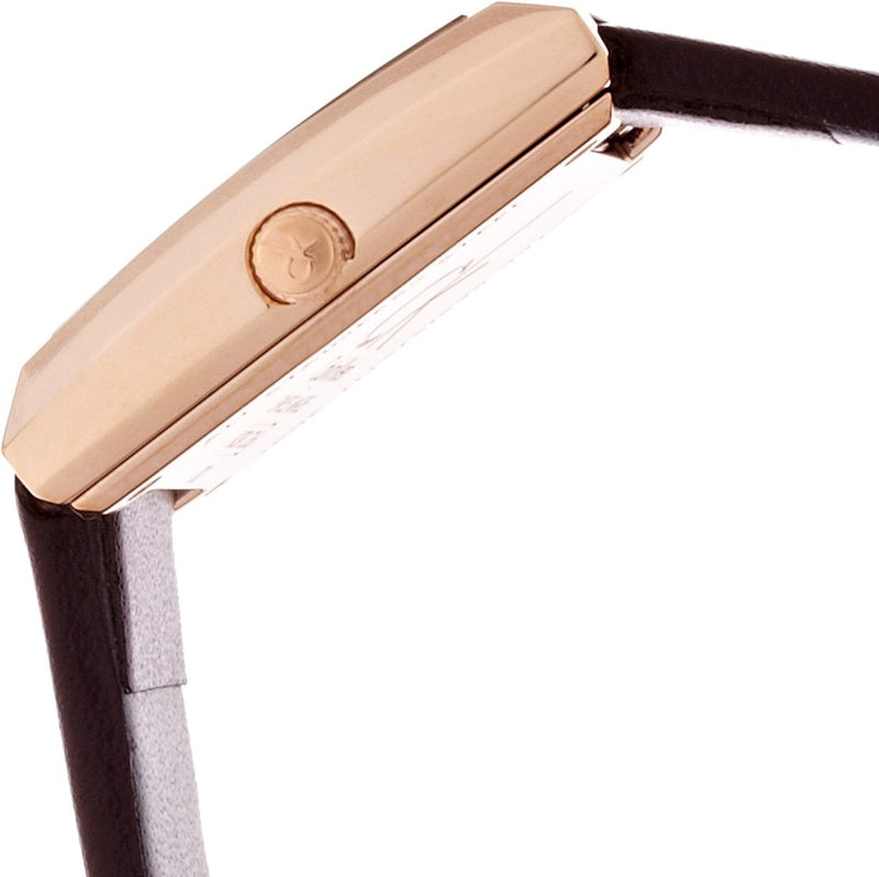 Calvin Klein Mark White Dial Brown Leather Strap Watch for Women - K3R236G6 Buy Now By Calvin Klein