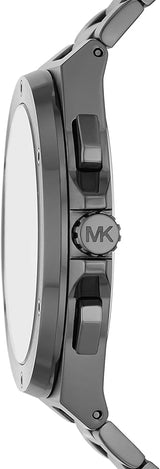 Michael Kors Lennox Chronograph Quartz Grey Dial Grey Steel Strap Watch For Men - MK9102 Buy Now By Michael Kors
