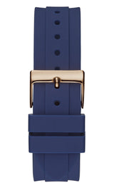 Guess Eclipse White Dial Blue Rubber Strap Watch for Women - GW0315L2 Buy Now By Guess