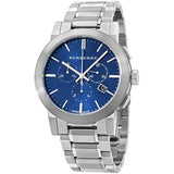 Burberry The City Blue Dial Silver Steel Strap Watch for Men - BU9363