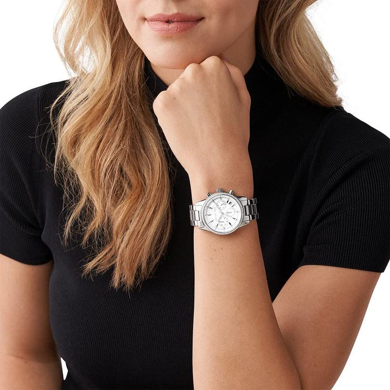 Michael Kors Ritz Silver Dial Silver Steel Strap Watch for Women - MK6428 Buy Now By Michael Kors