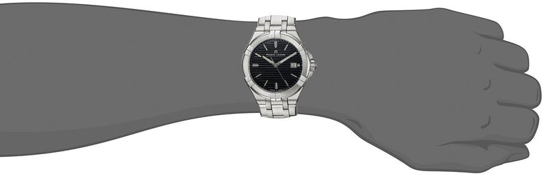 Maurice Lacroix Aikon Venturer Black Dial Silver Steel Strap Watch for Men - AI1008-SS002-331-1 Buy Now By Maurice Lacroix