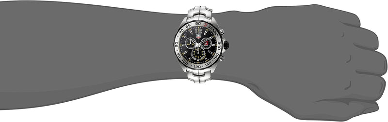 Shop Tag Heuer Formula 1 Senna Limited Edition Chronograph Black Dial Silver Steel Strap Watch for Men - CAZ1013.BA0883 in USA