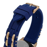 Guess Oasis Blue Dial Blue & Rose Gold Stainless Steel Strap Watch For Men - W0366G4 Buy Now By Guess