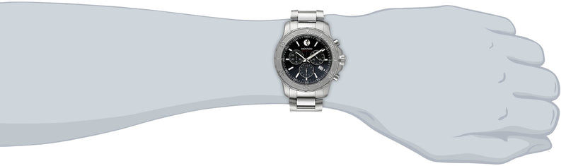 Movado Series 800 Chronograph Black Dial Silver Steel Strap Watch For Men - 2600110 Buy Now By Movado