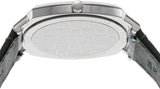 Shop Gucci Grip Quartz Silver Dial Green Leather Strap Watch For Women - YA157414 in USA
