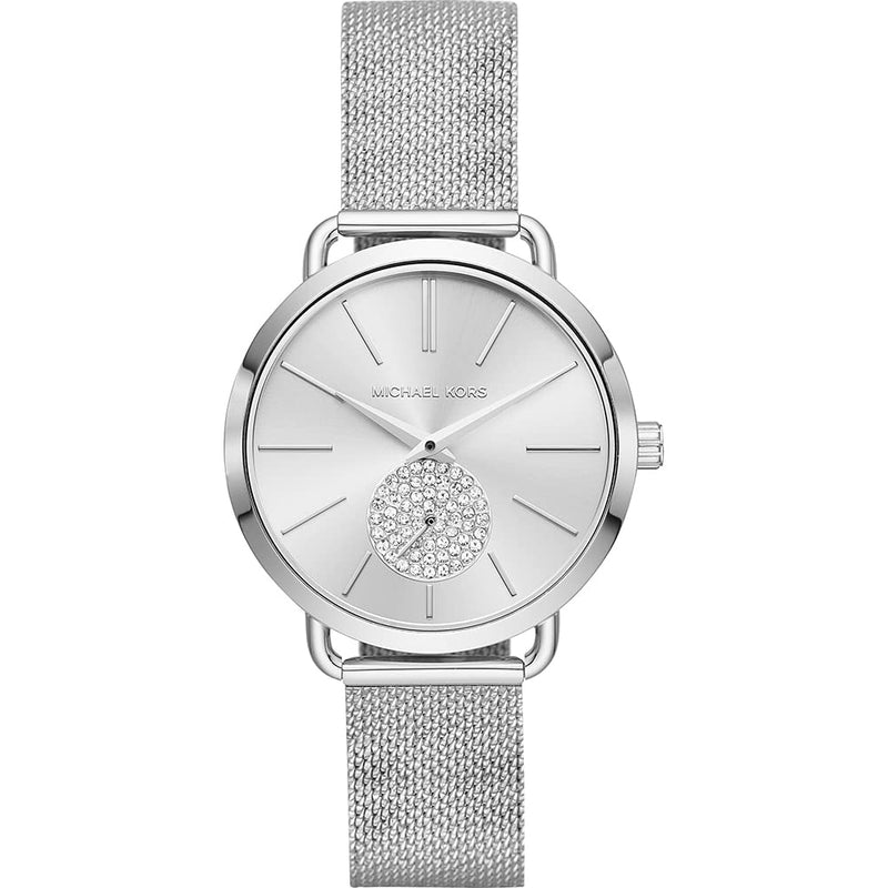 Michael Kors Portia Silver Dial Silver Mesh Bracelet Watch for Women - MK3843 Buy Now By Michael Kors