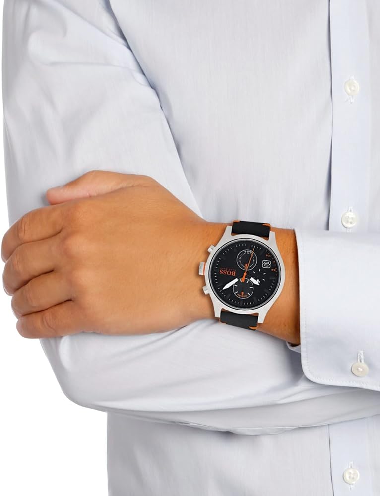 Hugo Boss Detroit Sport Quartz Black Dial Black Rubber Strap Watch for Men - 1550006 Buy Now By Hugo Boss