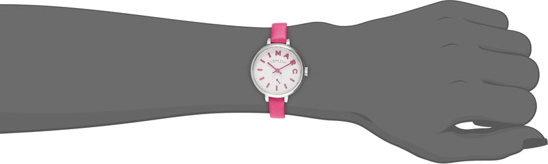 Marc Jacobs Sally White Dial Pink Leather Strap Watch for Women - MBM1353 Buy Now By Marc Jacobs