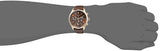 Hugo Boss Grand Prix Chronograph Brown Dial Brown Leather Strap Watch for Men - 1513605