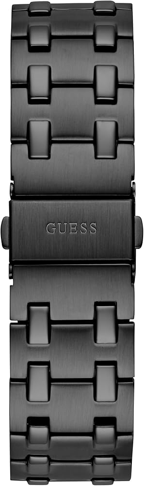 Shop Guess Asset Quartz Black Dial Black Steel Strap Watch For Men - GW0575G3 in USA