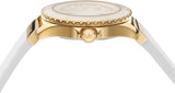 Michael Kors Everest Analog Gold Dial White Silicone Strap Watch For Women - MK7357 Buy Now By Michael Kors