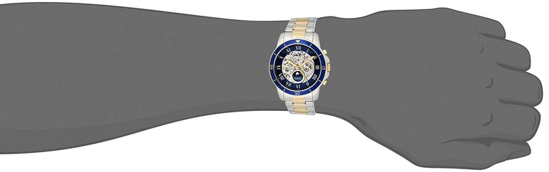 Fossil Grant Sport Automatic Skeleton Blue Dial Two Tone Steel Strap Watch for Men - ME3141 Buy Now By Fossil
