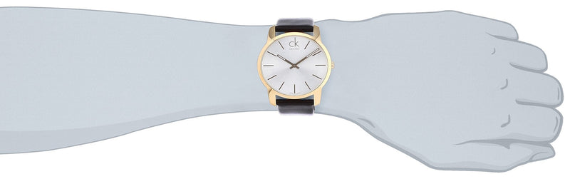 Calvin Klein City Silver Dial Black Leather Strap Watch for Men - K2G21520 Buy Now By Calvin Klein