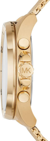 Michael Kors Brecken Chronograph Black Dial Gold Mesh Strap Watch For Men - MK8867 Buy Now By Michael Kors