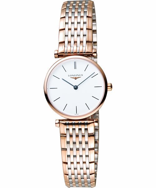 Shop Longines La Grande Classique De Longines White Dial Two Tone Steel Strap Watch for Women - L4.209.1.92.7 in USA
