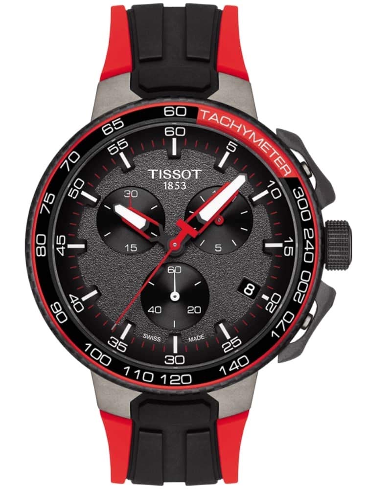 Tissot T Race Cycling Vuelta Black Dial Two Tone Rubber Strap Watch For Men - T111.417.37.441.01 Buy Now By Tissot
