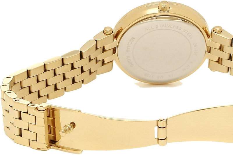 Michael Kors Mini Darci Quartz Black Dial Gold Steel Strap Watch For Women - MK3738 Buy Now By Michael Kors