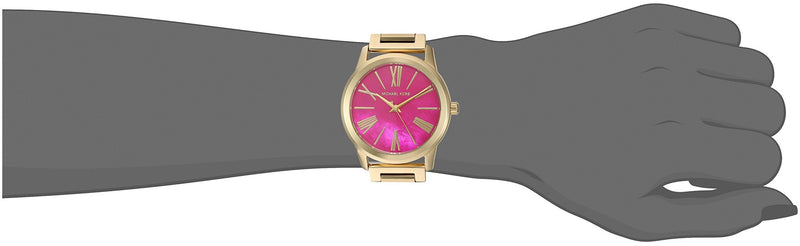 Michael Kors Hartman Quartz Pink Dial Gold Steel Strap Watch For Women - MK3520 Buy Now By Michael Kors