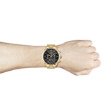Hugo Boss Champion Black Dial Gold Steel Strap Watch for Men - 1513848 Buy Now By Hugo Boss