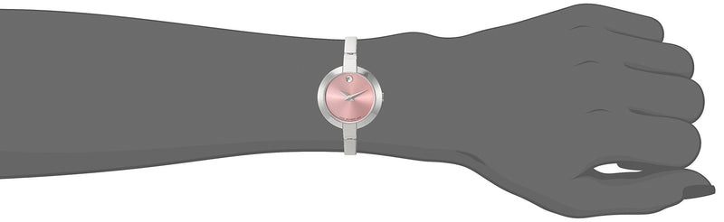 Movado Bela Museum Pink Dial Silver Steel Strap Watch For Women - 0606596 Buy Now By Movado
