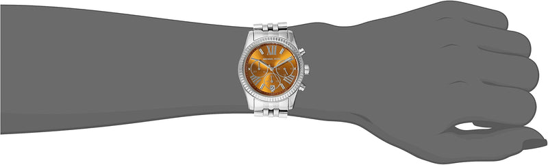 Michael Kors Lexington Chronograph Brown Dial Silver Steel Strap Watch For Women - MK6221 Buy Now By Michael Kors