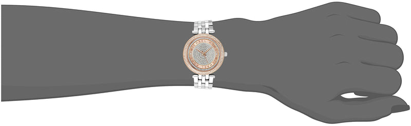 Michael Kors Darci Rose Gold Dial Silver Steel Strap Watch for Women - MK3446 Buy Now By Michael Kors