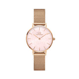 Daniel Wellington Petite Melrose Mother of Pearl Pink Dial Pink Mesh Strap Watch For Women - DW00100513