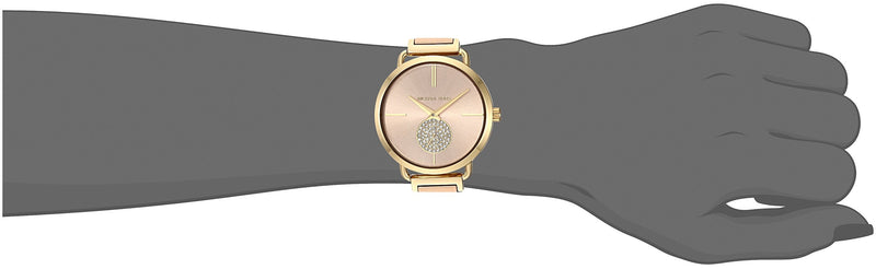 Michael Kors Portia Rose Gold Dial Two Tone Steel Strap Watch for Women - MK3706 Buy Now By Michael Kors