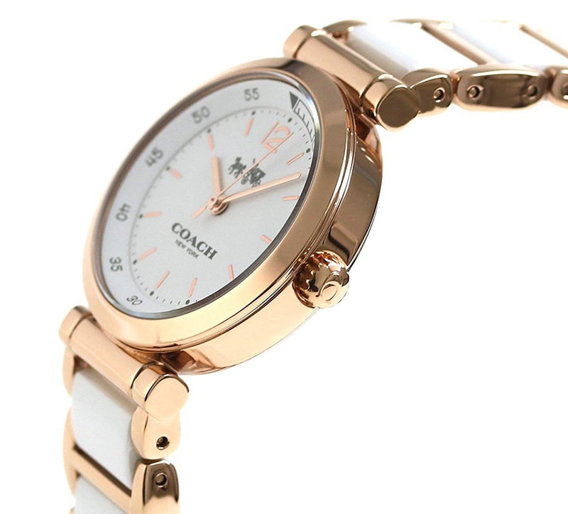 Coach Sport White Dial Two Tone Steel Strap Watch for Women - 14502463 Buy Now By Coach
