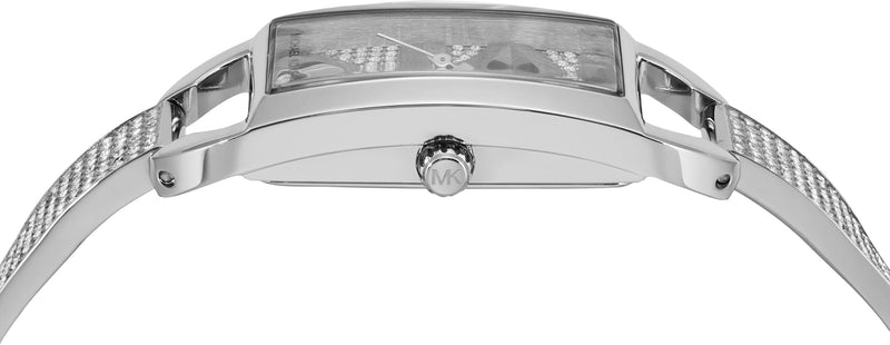 Shop Michael Kors Empire Three-Hand Silver Dial Silver Steel Strap Watch for Women - MK4841 in USA