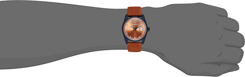 Emporio Armani Sportivo Analog Brown Dial Brown Leather Strap Watch For Men - AR6080 Buy Now By Emporio Armani