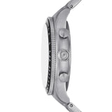 Fossil Sport Tourer Chronograph Black Dial Silver Steel Strap Watch for Men - FS6045 Buy Now By Fossil