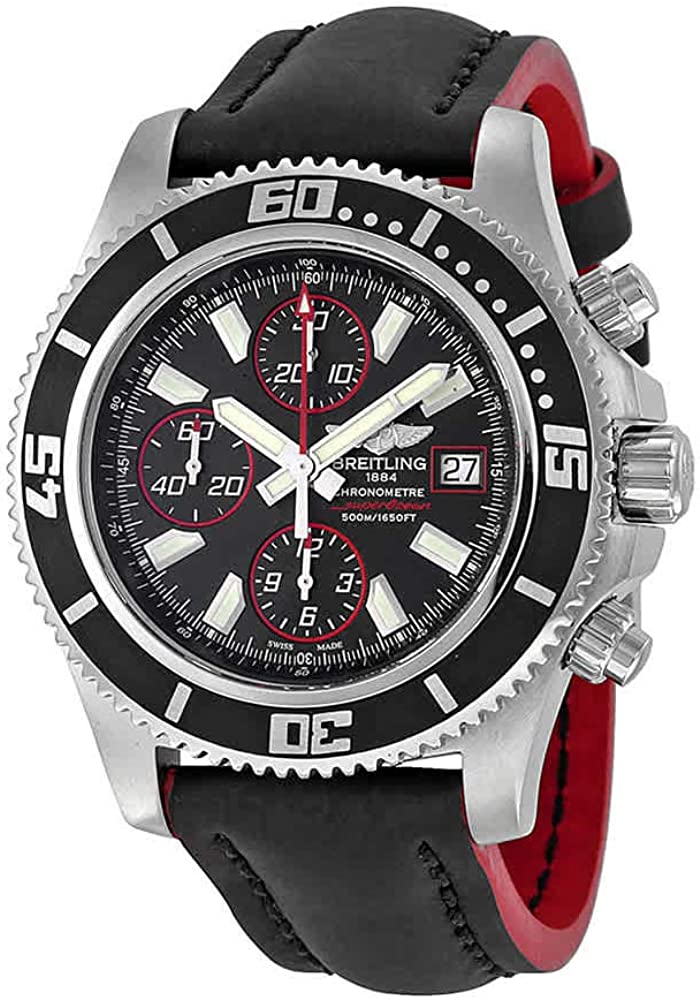 Shop Breitling Superocean Chronograph II Black Dial 44mm Automatic Mens Watch - A1334102/BA81 in USA